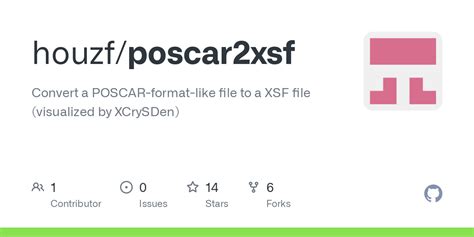 CIF2POSCAR CIF to POSCAR format converter. . Poscar to xsf
